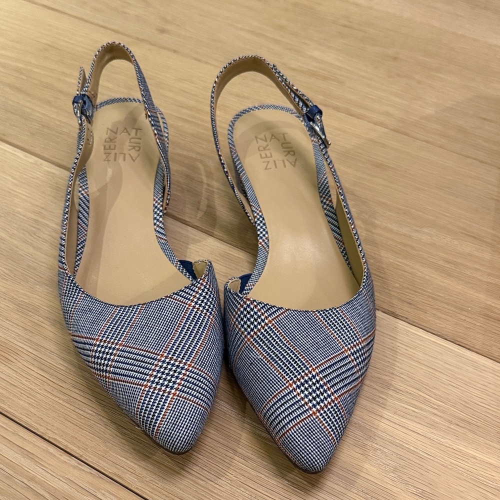 Naturalizer Women's Plaid Slingback Flats